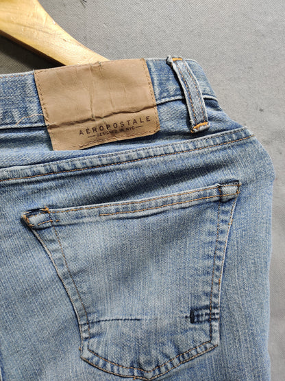 Aeropostale Blue Denim Jeans For Men XS