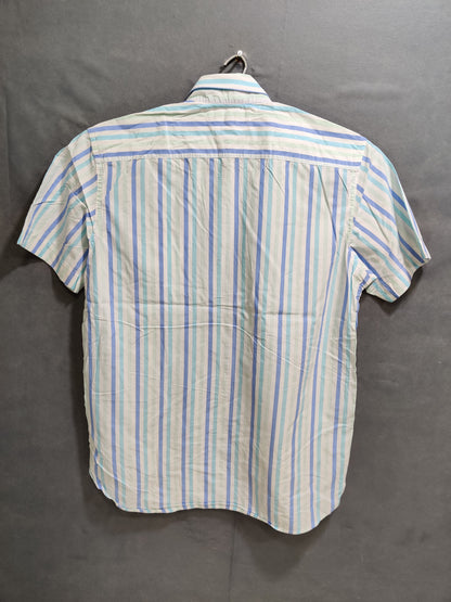 Tommy Hilfiger Blue Cotton Shirt For Men L