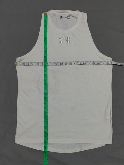 Under Armour Men Sport White Vest T Shirt