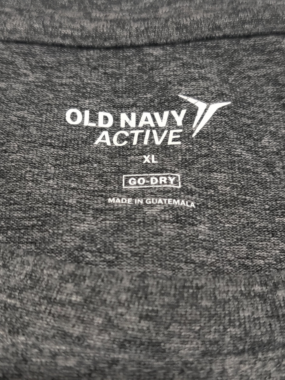 Old Navy Men Sport Gray T Shirt