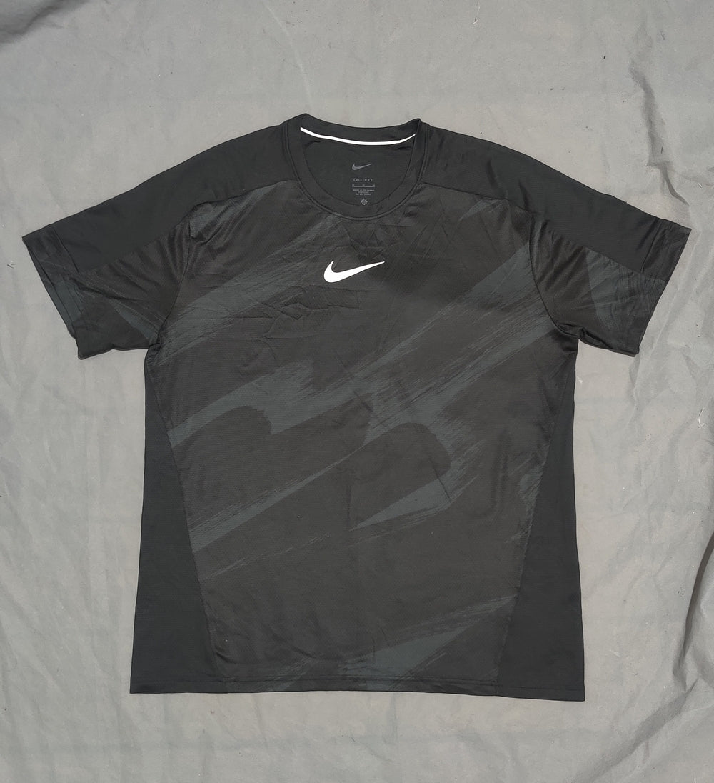 Nike Dri Fit Men Sport Black T Shirt