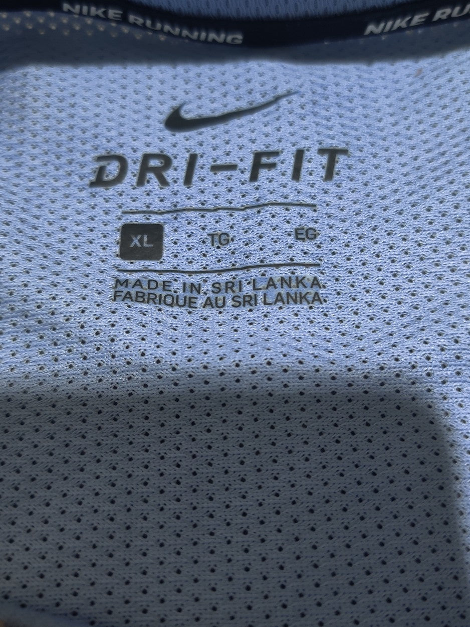Nike Dri Fit Men Sport Blue T Shirt