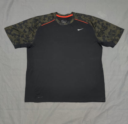 Nike Dri Fit Men Sport Black T Shirt