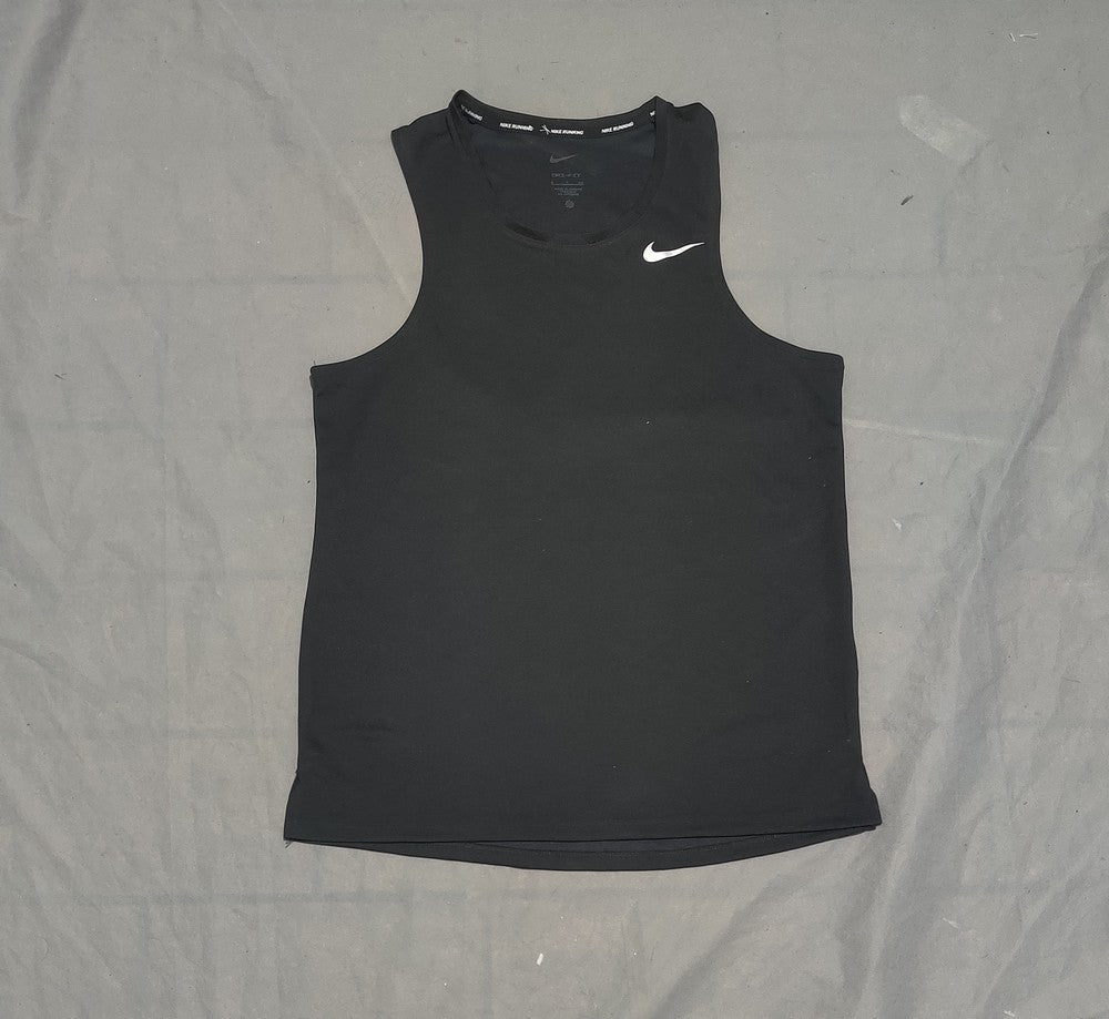 Nike Dri Fit  Men Sport Black Vest T Shirt