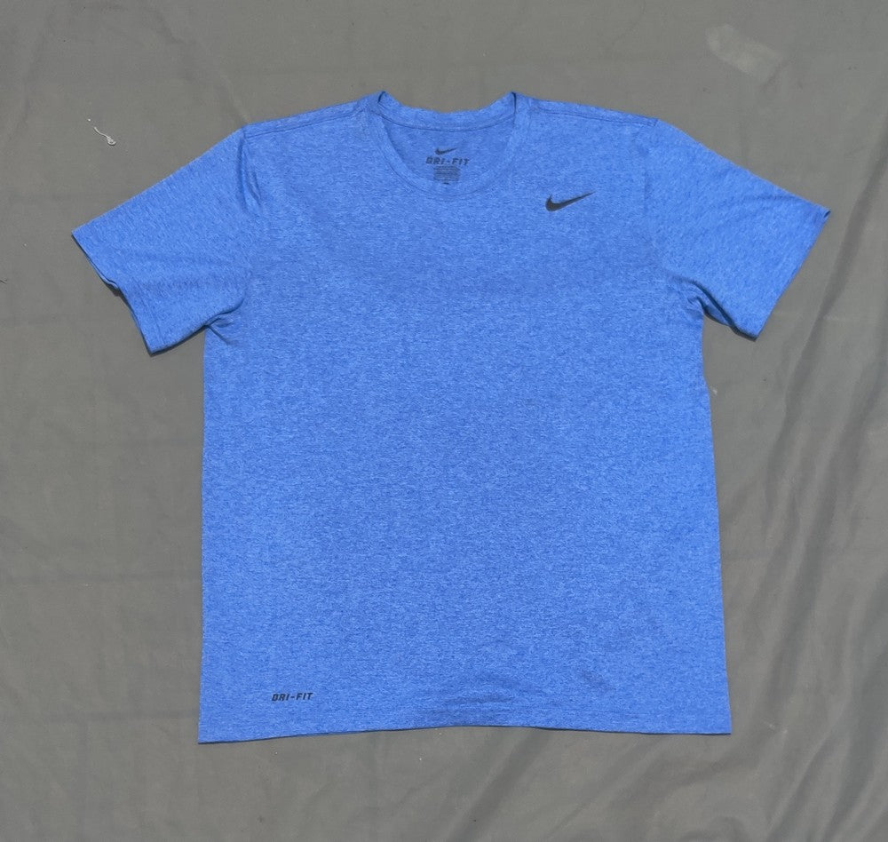 Nike Dri fit  Men Sport Blue T Shirt