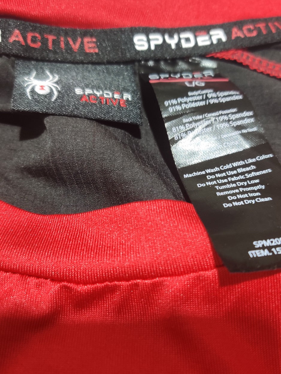 Spyder Men Sport Red T Shirt
