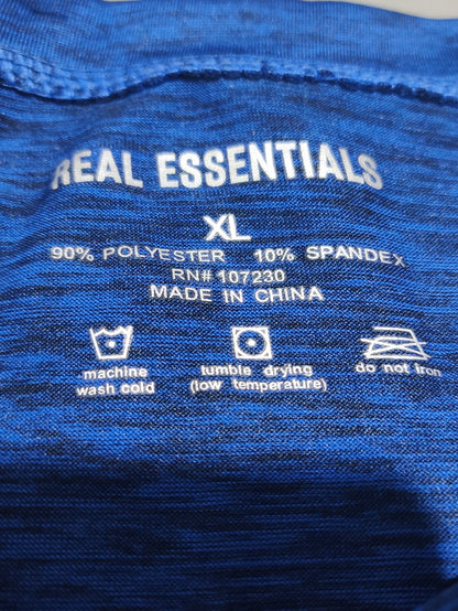 Real Essentials Men Sport Blue T Shirt