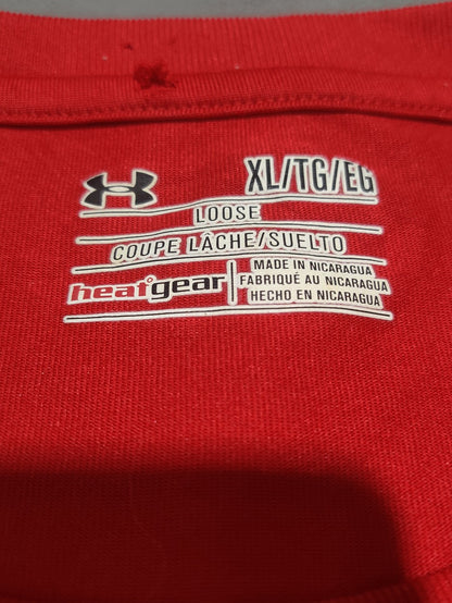 Under Armour Men Sport Red T Shirt