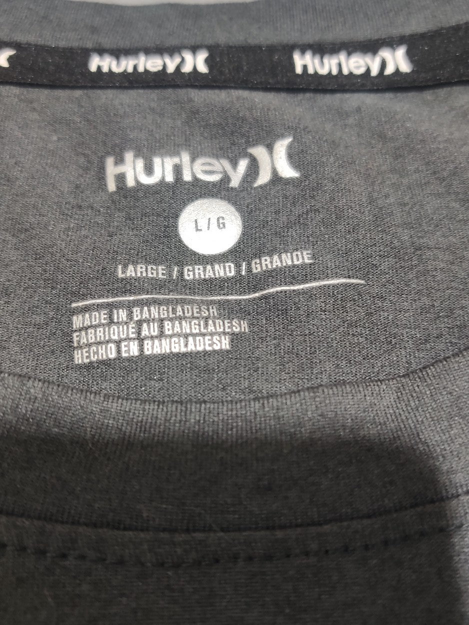 Hurley Men Sport Gray T Shirt
