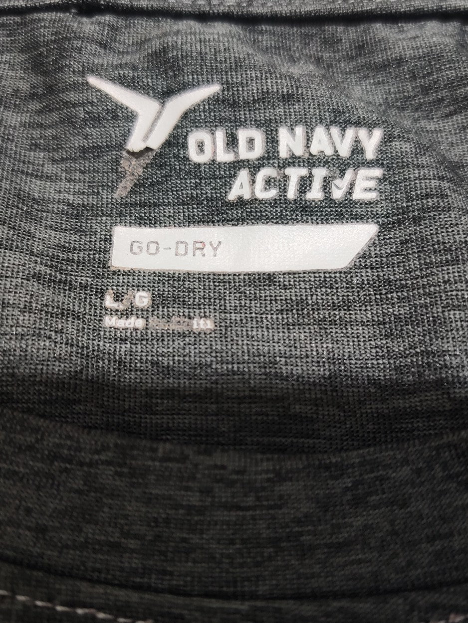 Old Navy Men Sport Gray T Shirt