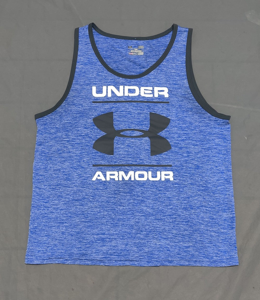 Under Armour Men Sport Blue Vest T Shirt
