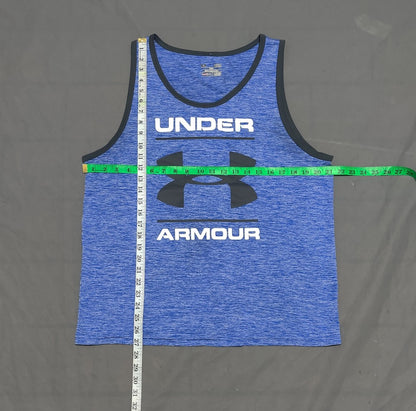 Under Armour Men Sport Blue Vest T Shirt