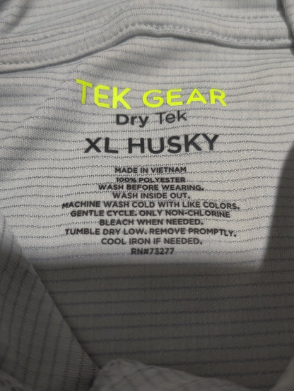 Tek Gear Men Sport Gray Hooded T Shirt
