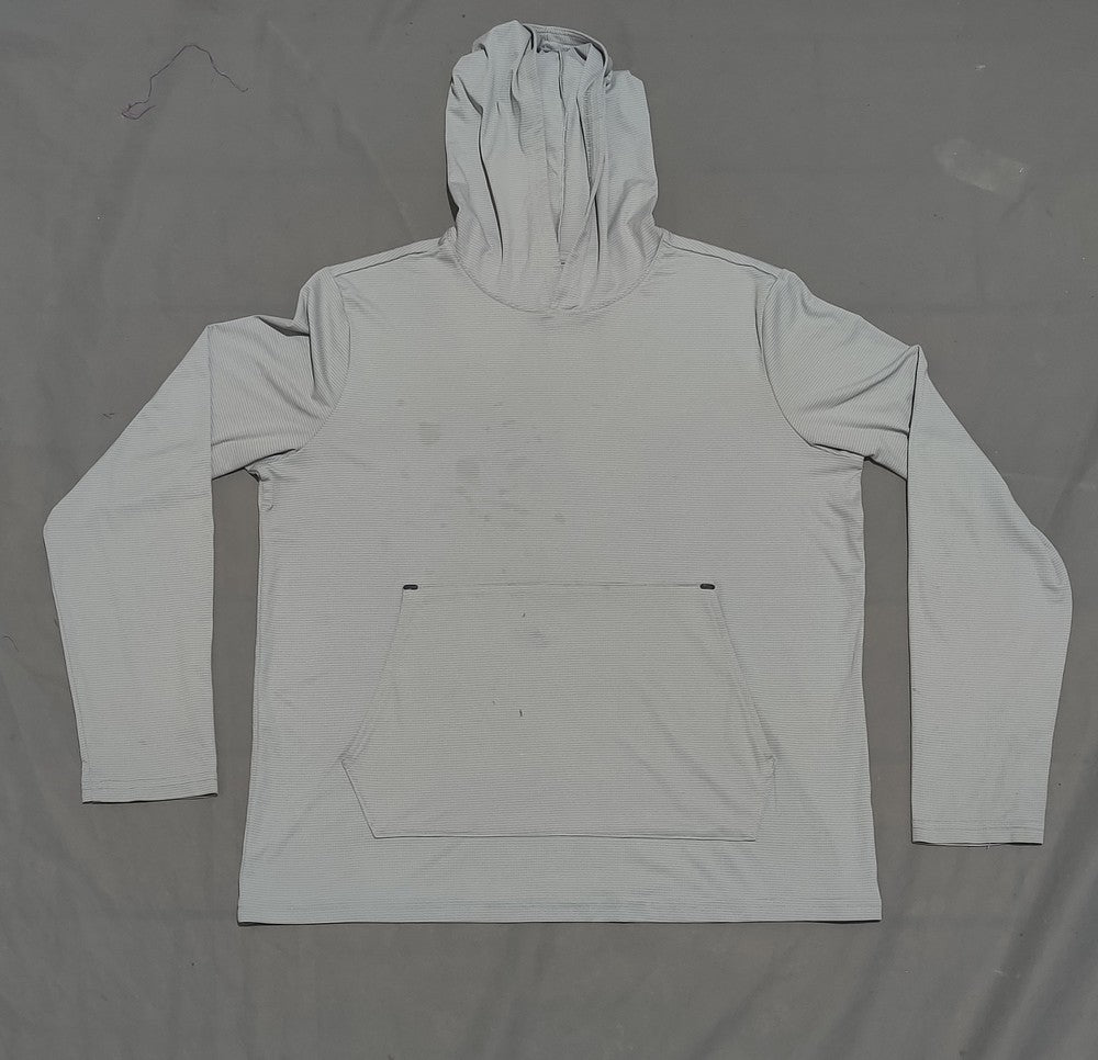 Tek Gear Men Sport Gray Hooded T Shirt