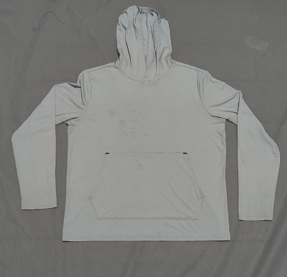 Tek Gear Men Sport Gray Hooded T Shirt