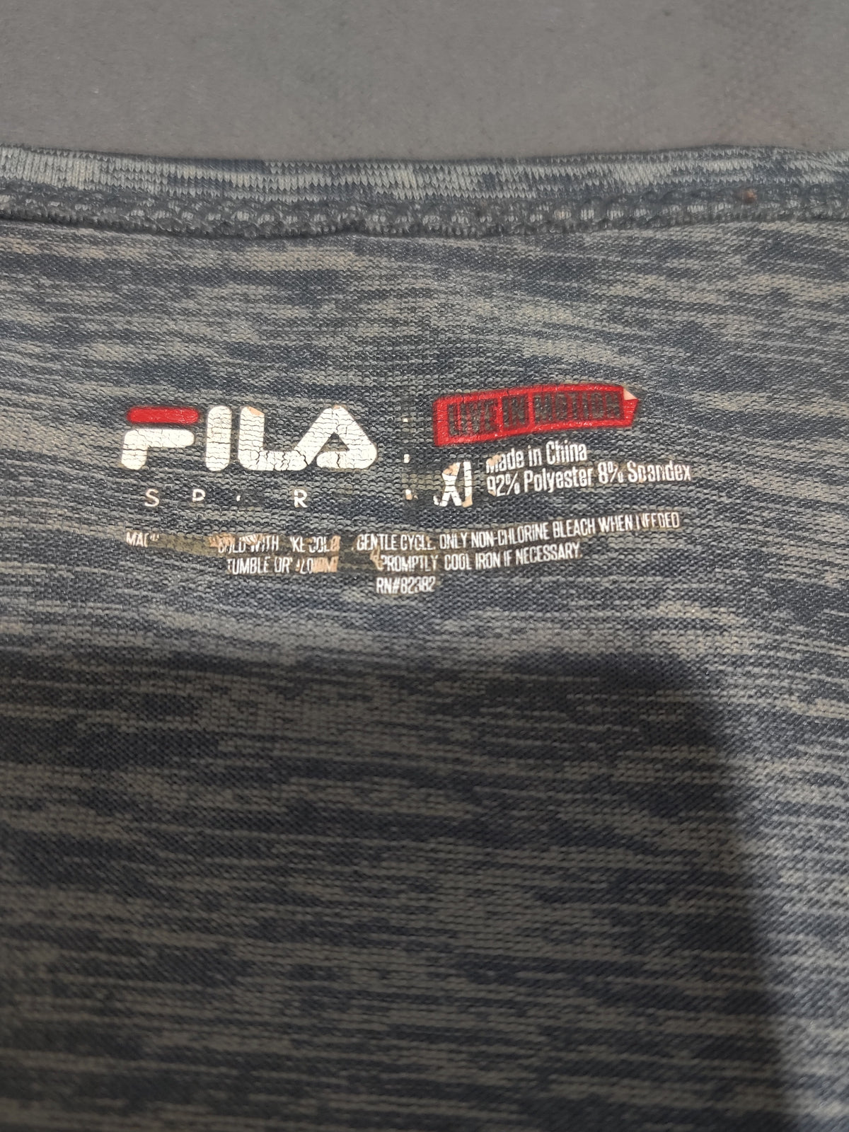 Fila Men Sport Gray T Shirt