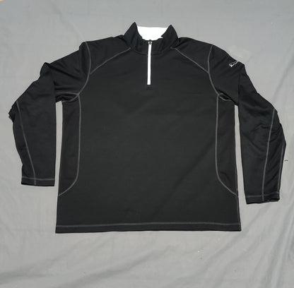 Puma Men Sport Black Half Zip T Shirt