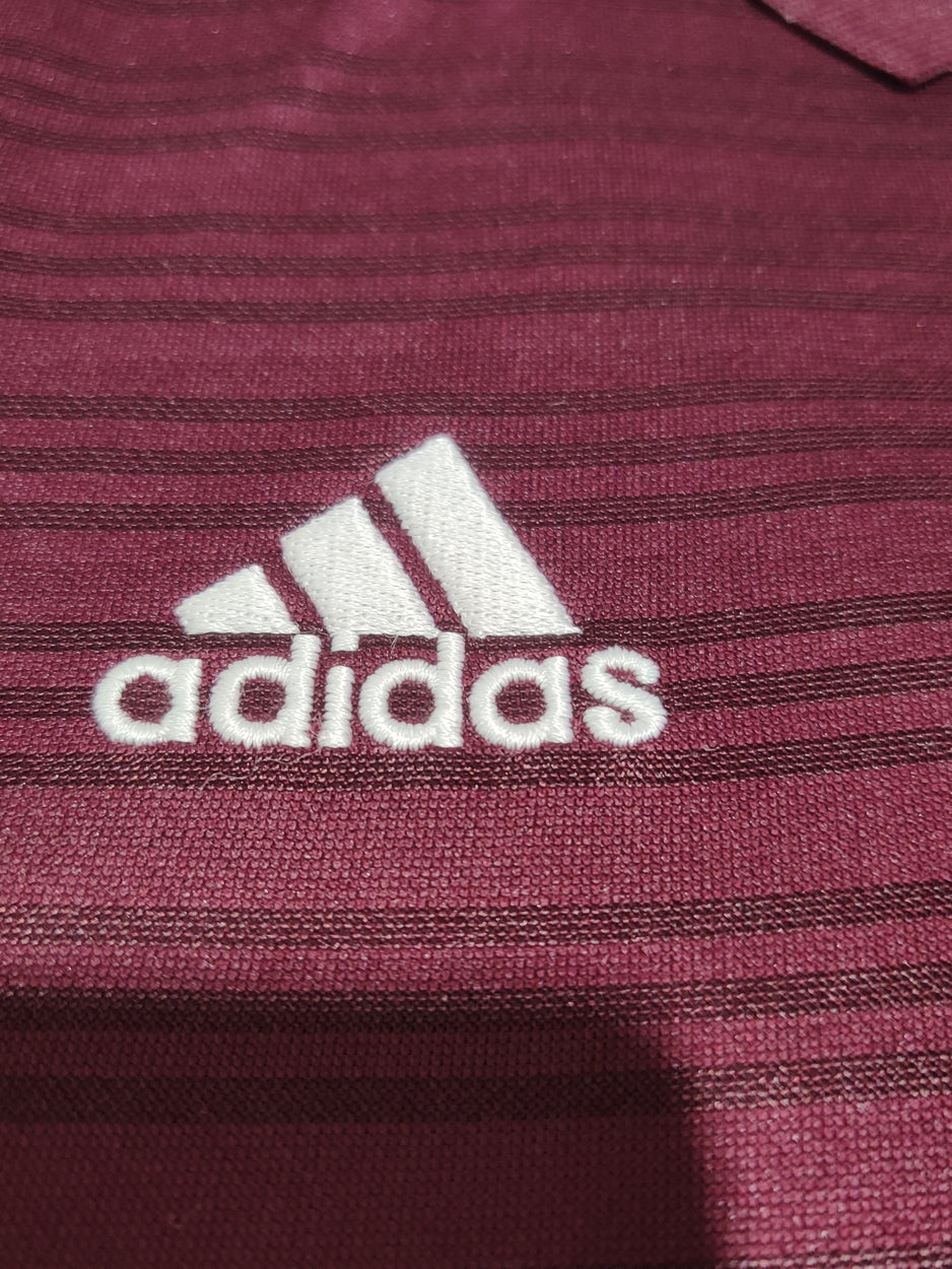 Adidas Men Sport Maroon Polo T Shirt