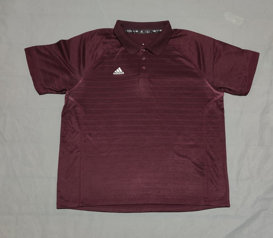 Adidas Men Sport Maroon Polo T Shirt