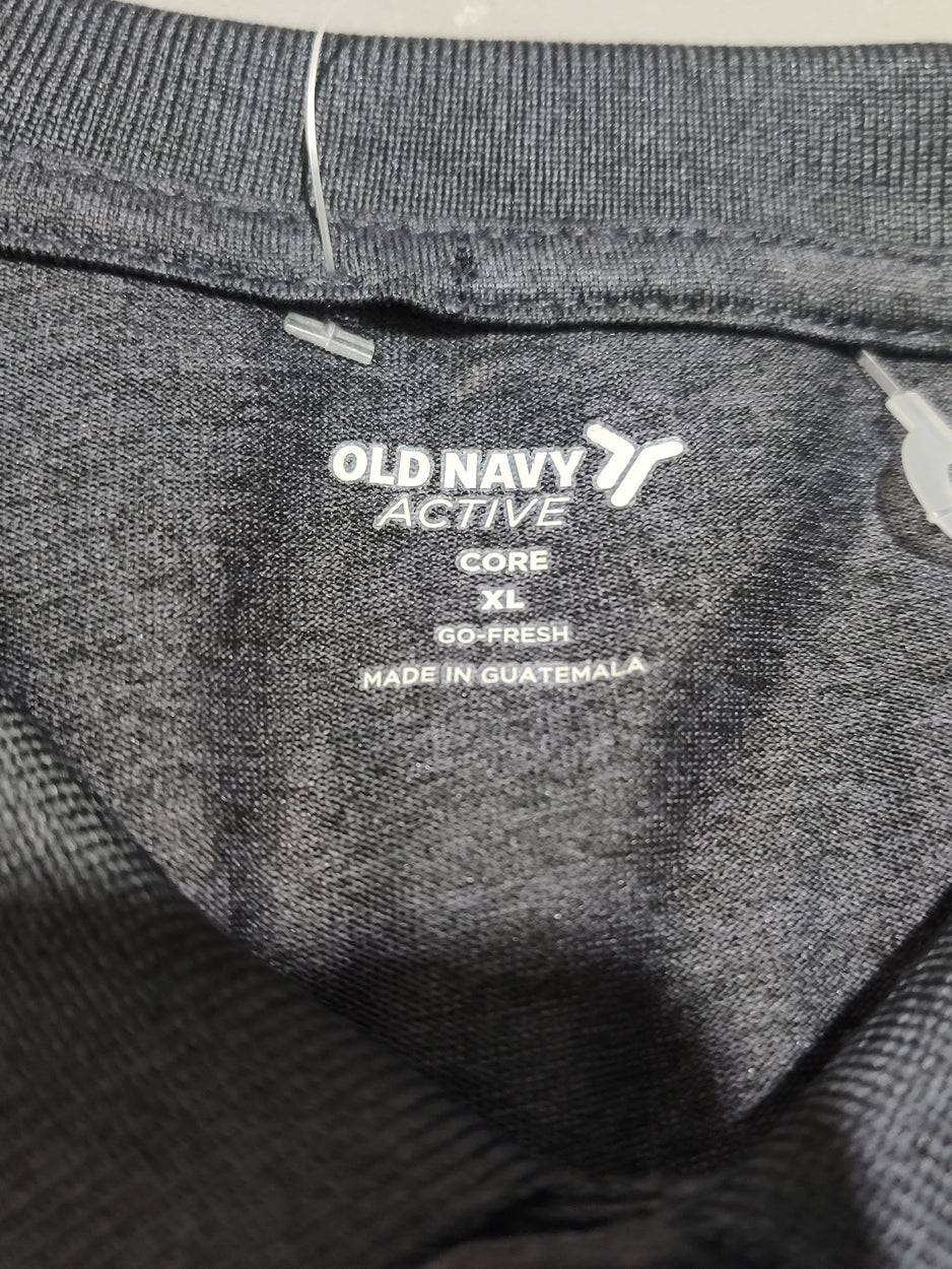 Old Navy Men Sport Gray Polo T Shirt