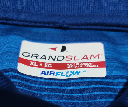 Grand Slam Men Sport Blue Polo T Shirt