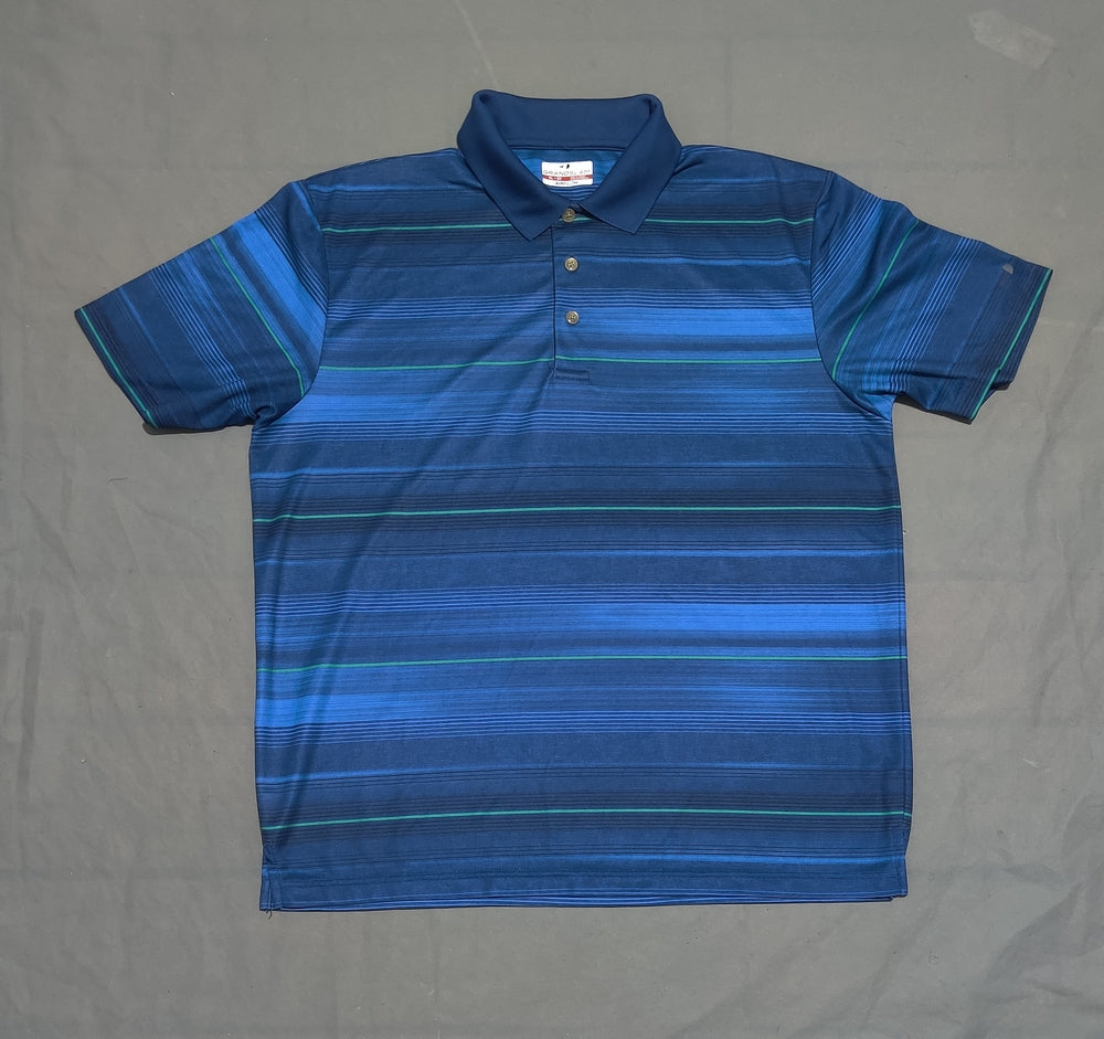 Grand Slam Men Sport Blue Polo T Shirt