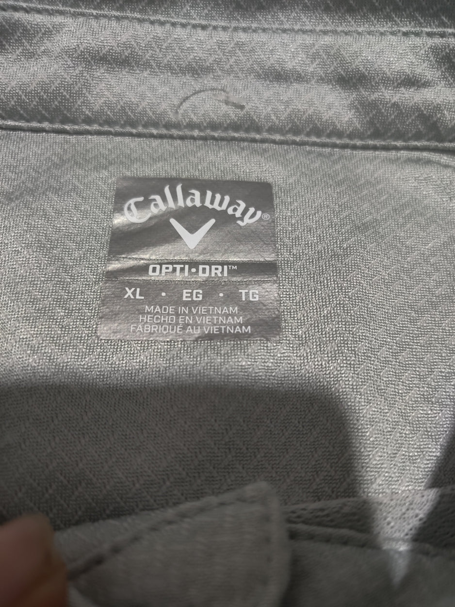 Callaway Men Sport Gray Polo T Shirt