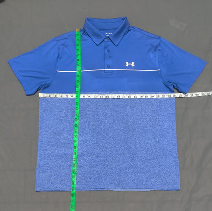 Under Armour Men Sport Blue Polo T Shirt