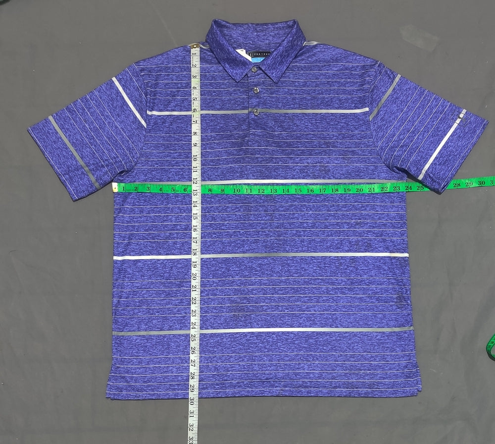 PGA Tour Men Sport Purple Polo T Shirt