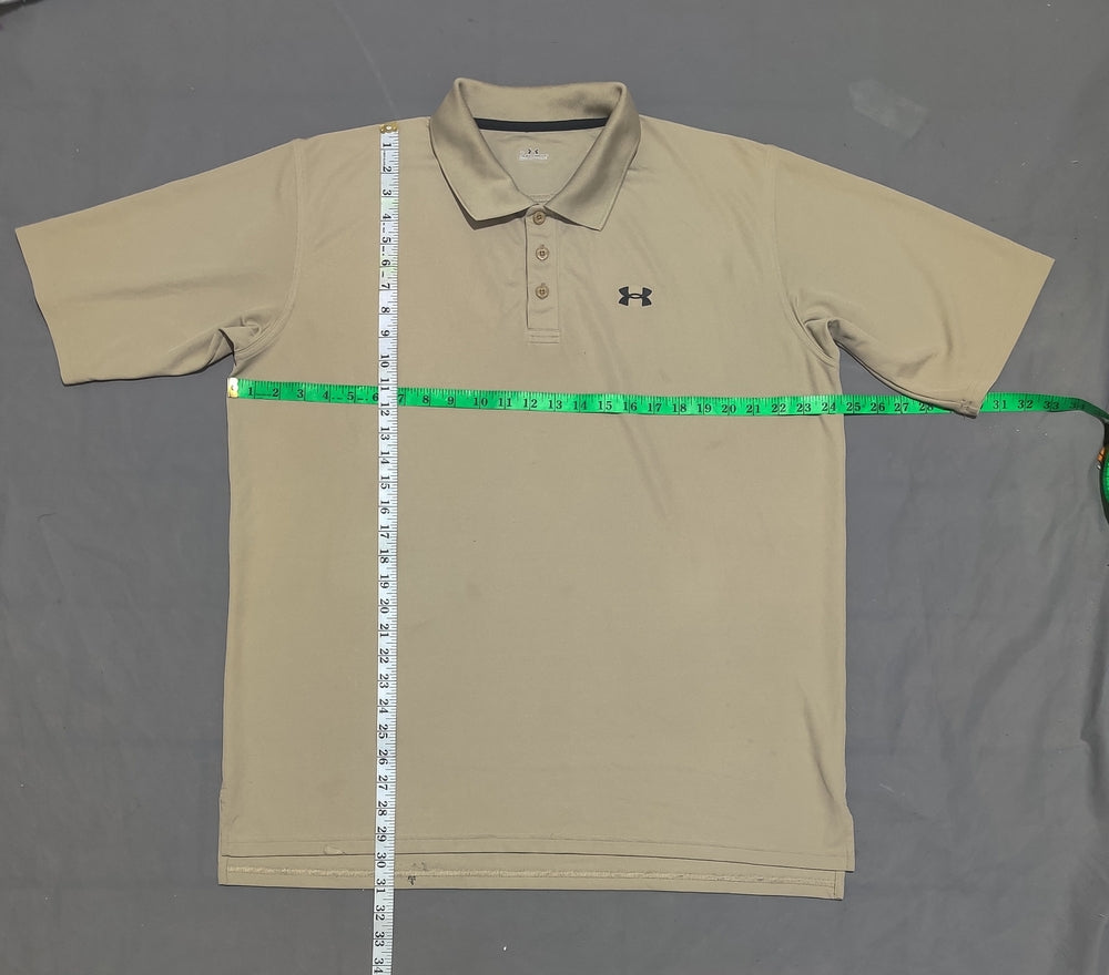 Under Armnour Men Sport Cream Polo T Shirt