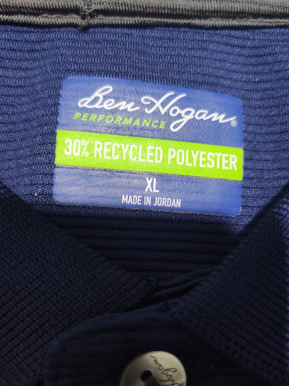 Ben Hogen Men Sport Blue Polo T Shirt