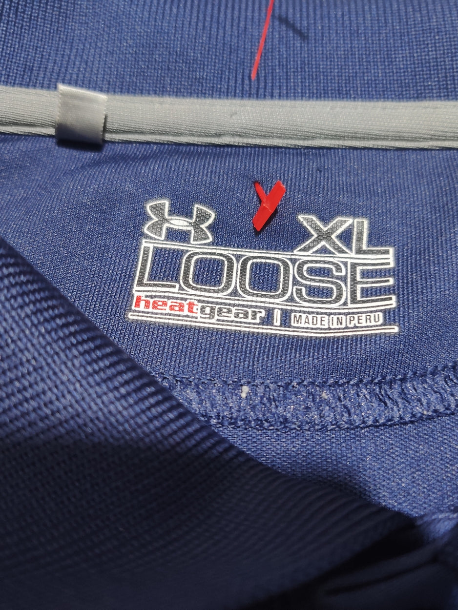 Under Armour Men Sport Blue Polo T Shirt