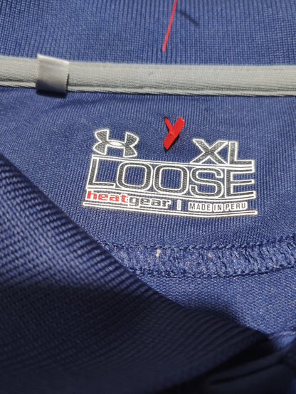 Under Armour Men Sport Blue Polo T Shirt