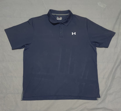 Under Armour Men Sport Blue Polo T Shirt