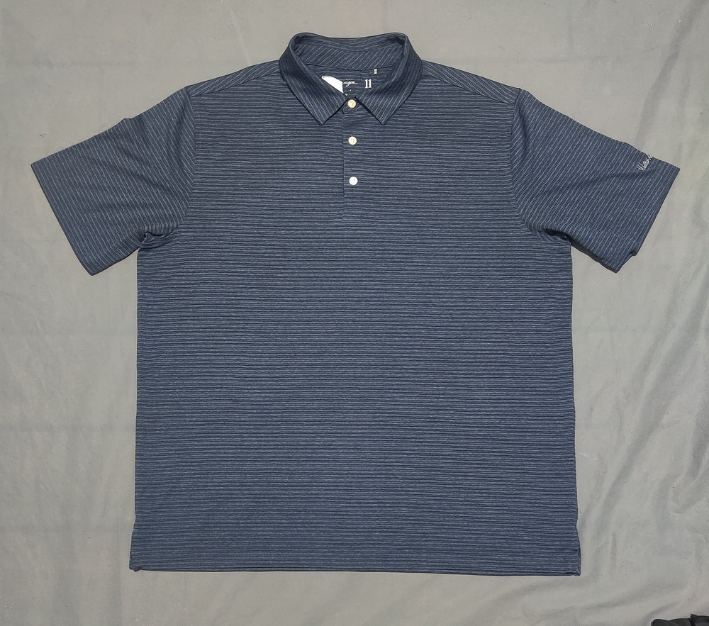 Walter Hagen Men Sport Gray Polo T Shirt