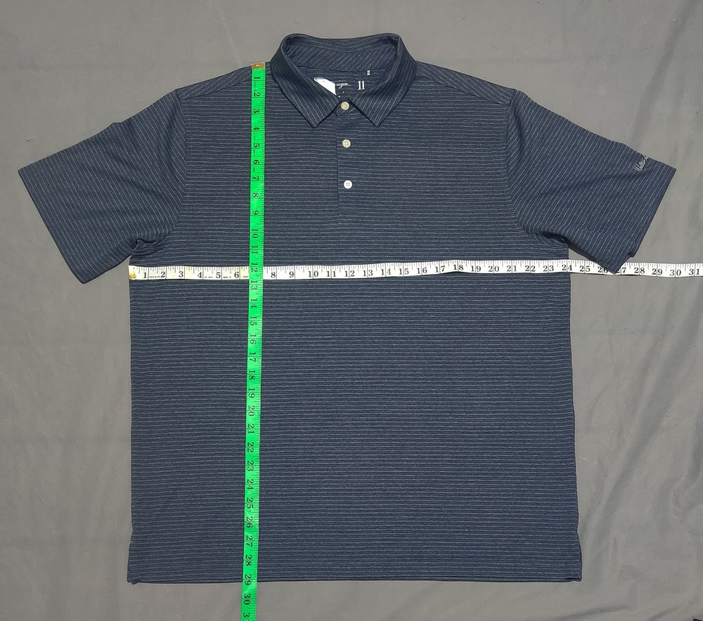 Walter Hagen Men Sport Gray Polo T Shirt