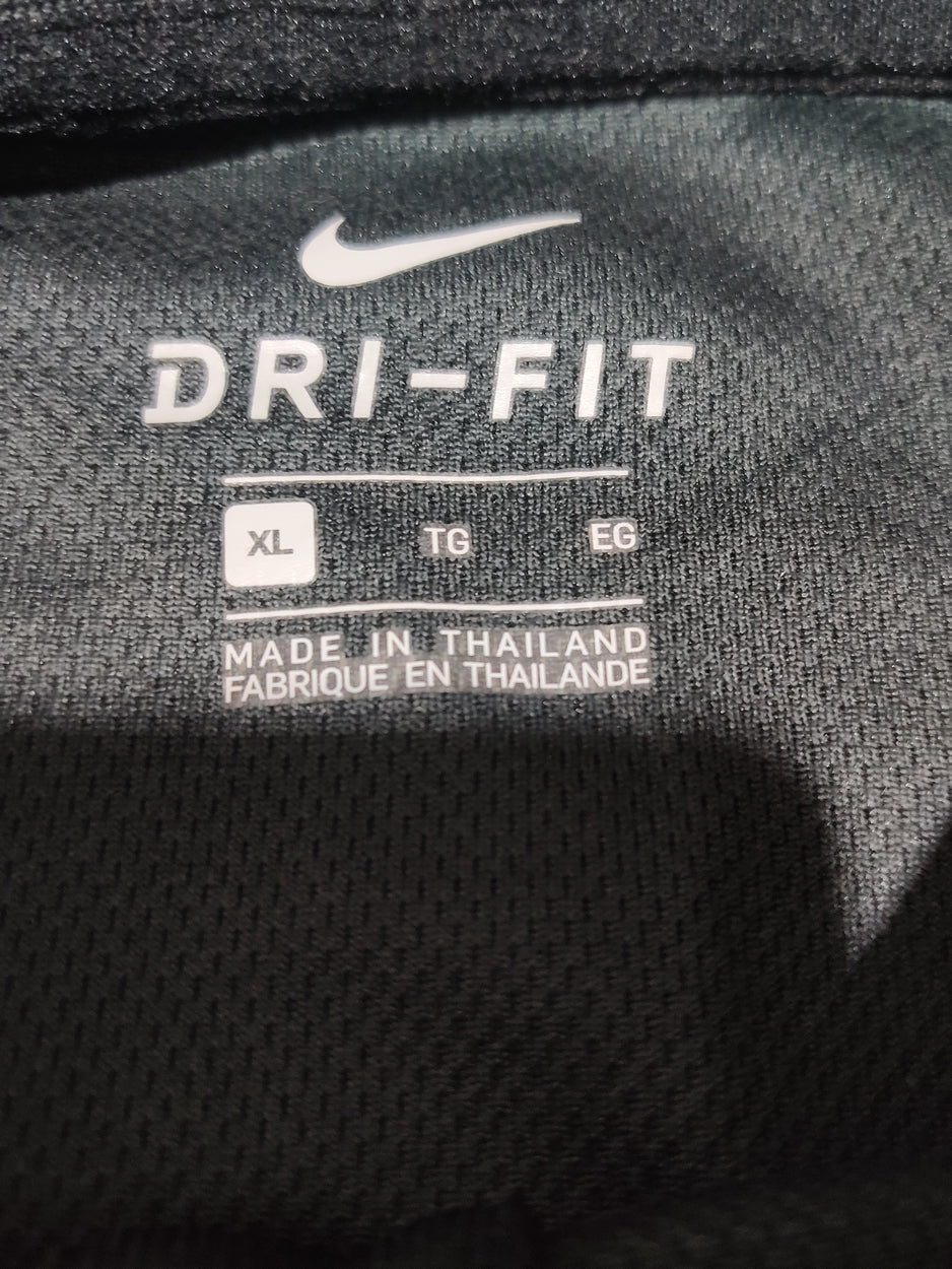 Nike Dri Fit Men Sport Black Polo T Shirt