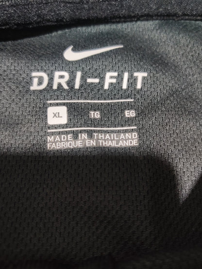 Nike Dri Fit Men Sport Black Polo T Shirt