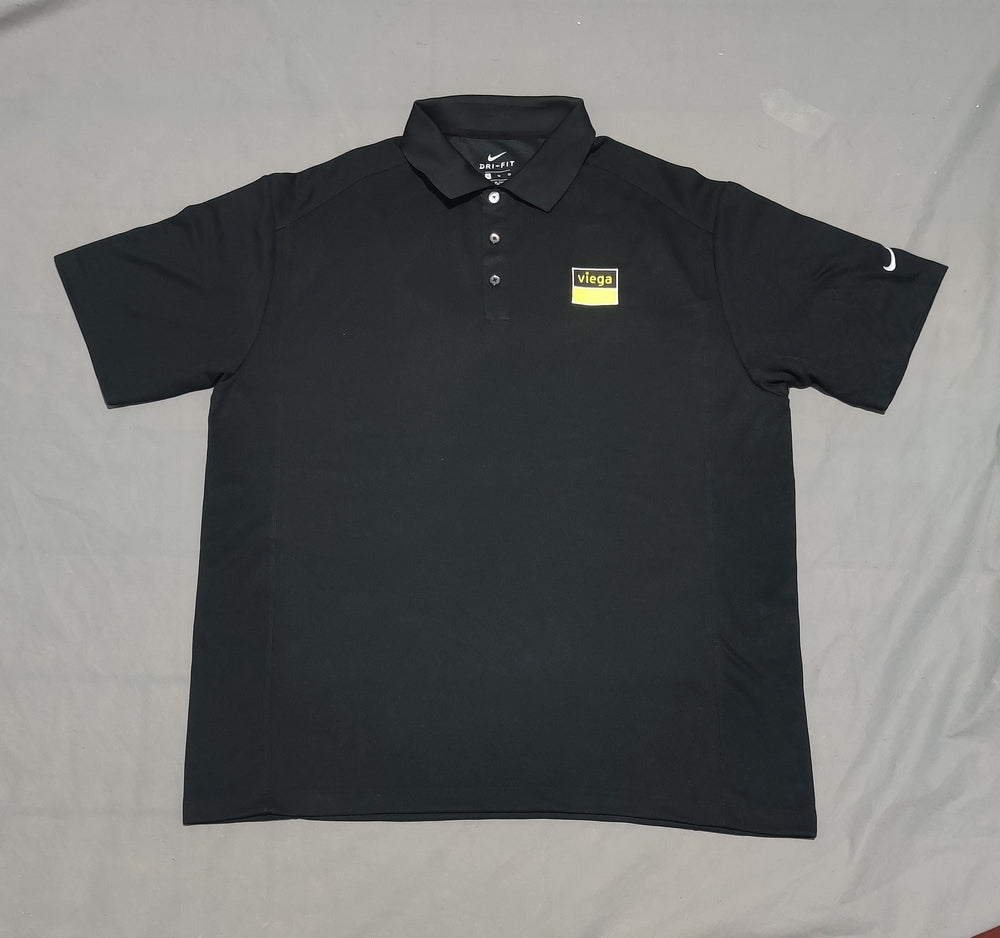 Nike Dri Fit Men Sport Black Polo T Shirt