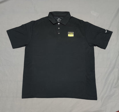 Nike Dri Fit Men Sport Black Polo T Shirt