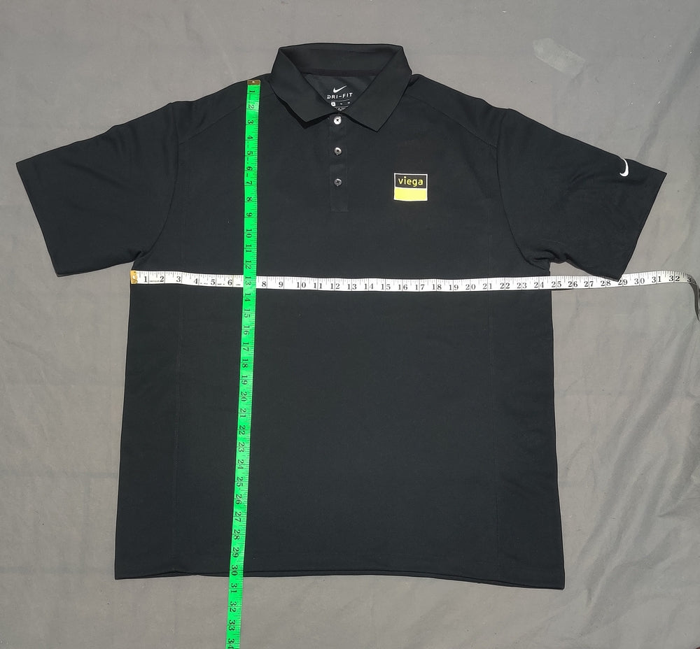 Nike Dri Fit Men Sport Black Polo T Shirt