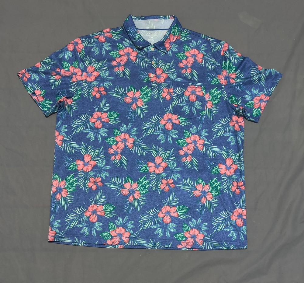 Izod Men Sport Blue Polo T Shirt