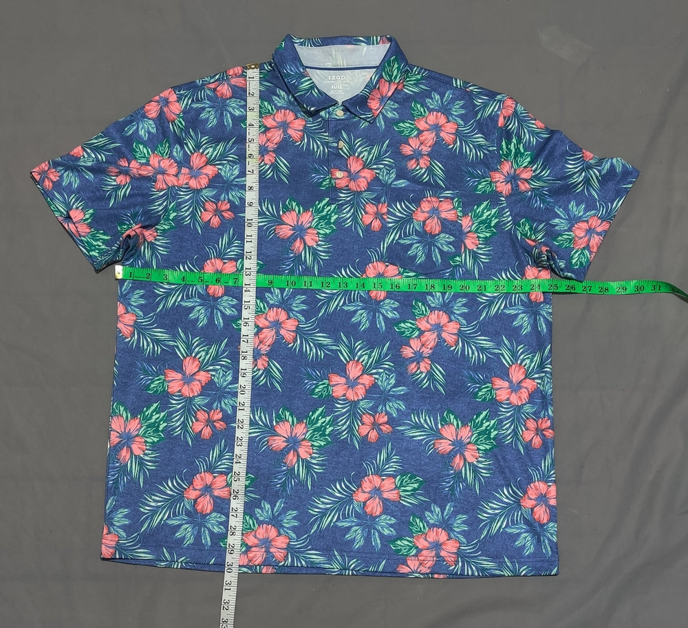 Izod Men Sport Blue Polo T Shirt