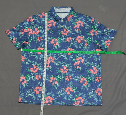 Izod Men Sport Blue Polo T Shirt