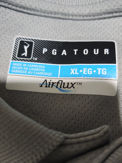 PGA Tour Men Sport Gray Polo T Shirt