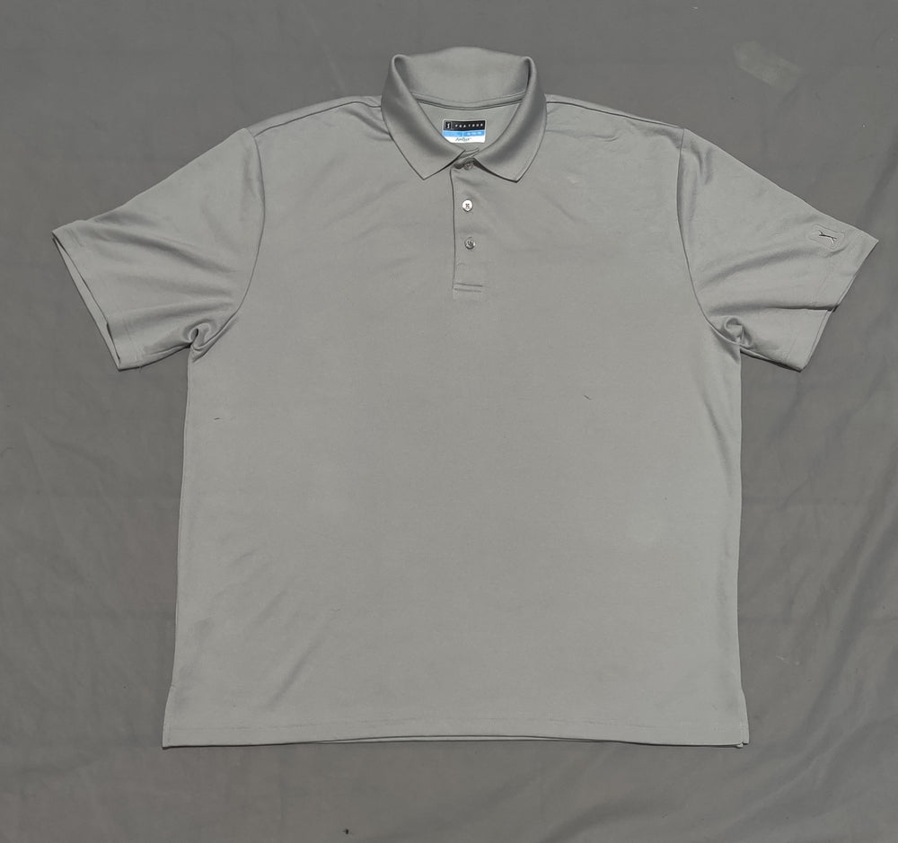 PGA Tour Men Sport Gray Polo T Shirt