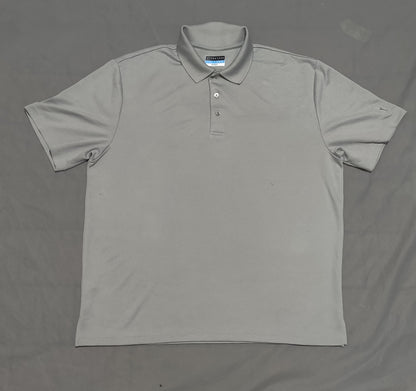 PGA Tour Men Sport Gray Polo T Shirt