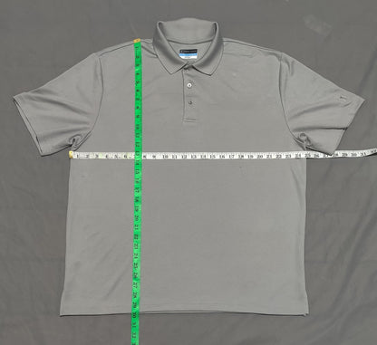 PGA Tour Men Sport Gray Polo T Shirt