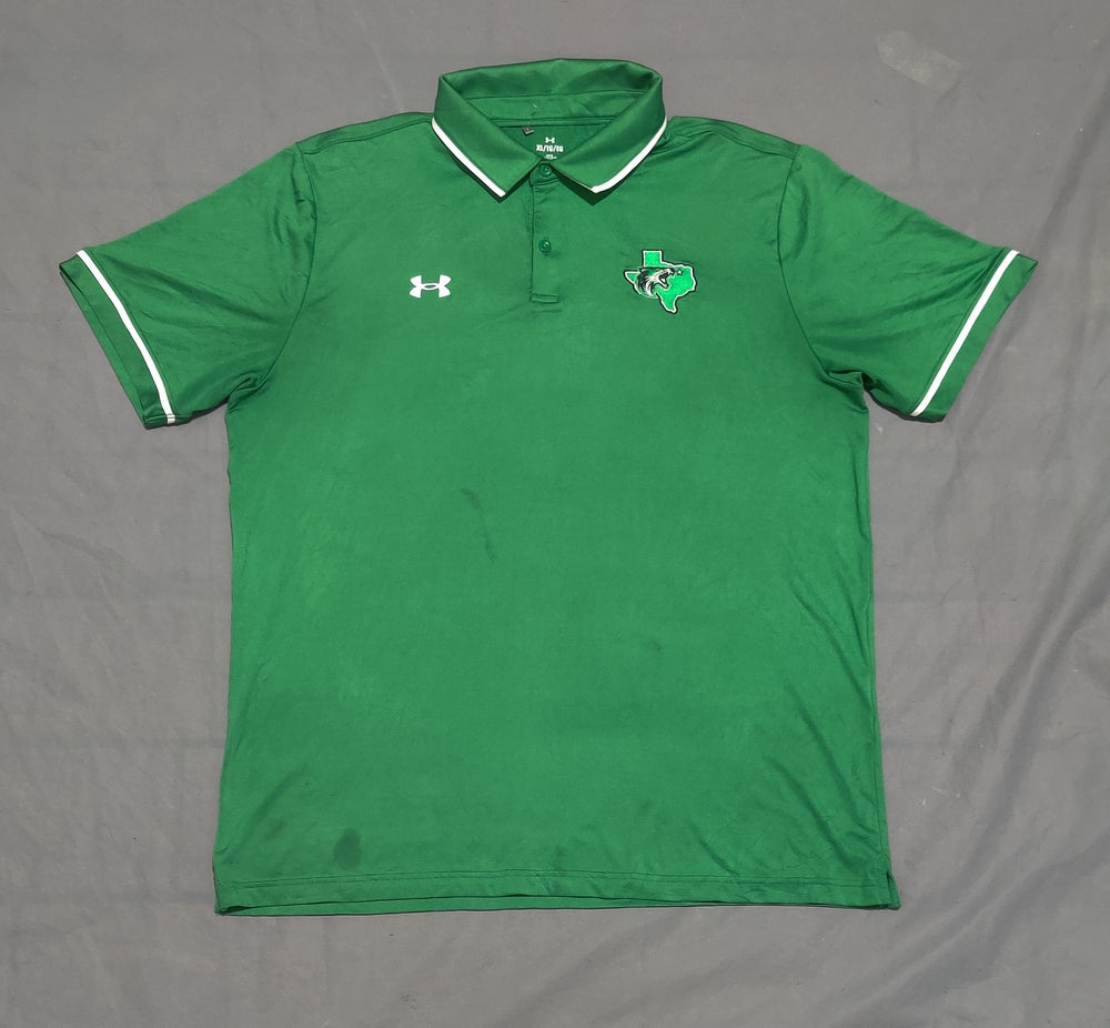 Under Armour Men Sport Green Polo T Shirt