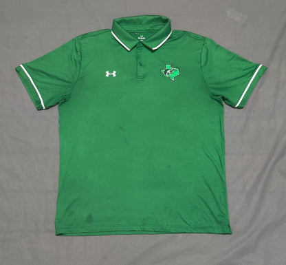 Under Armour Men Sport Green Polo T Shirt